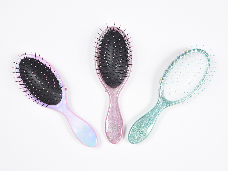 Bijuterii Bling Oval Perie de descurcare pentru păr