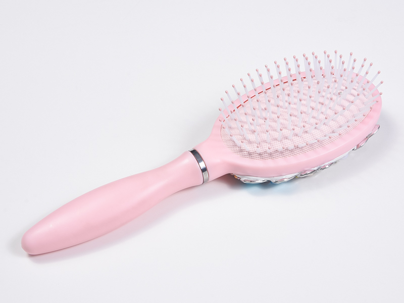 Bijuterii Bling Oval Perie de descurcare pentru păr