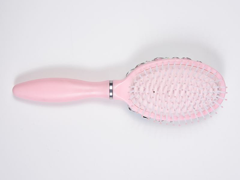 Bijuterii Bling Oval Perie de descurcare pentru păr