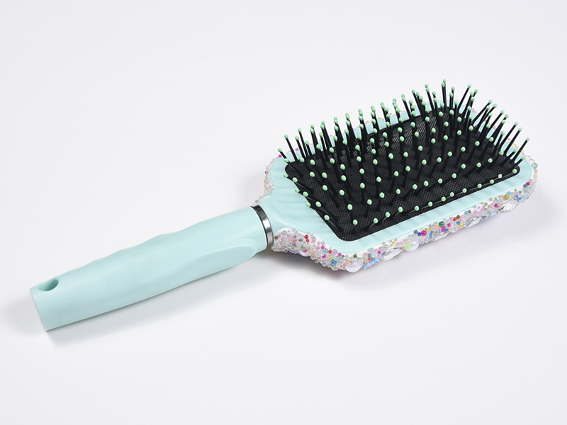 Bijuterii Bling Oval Perie de descurcare pentru păr