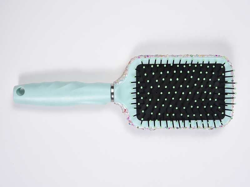Bijuterii Bling Oval Perie de descurcare pentru păr