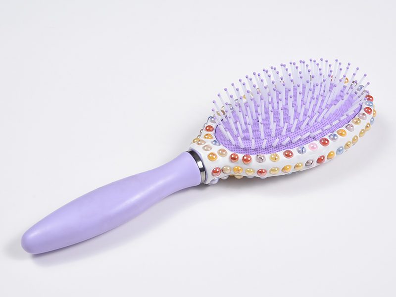 Bijuterii Bling Oval Perie de descurcare pentru păr