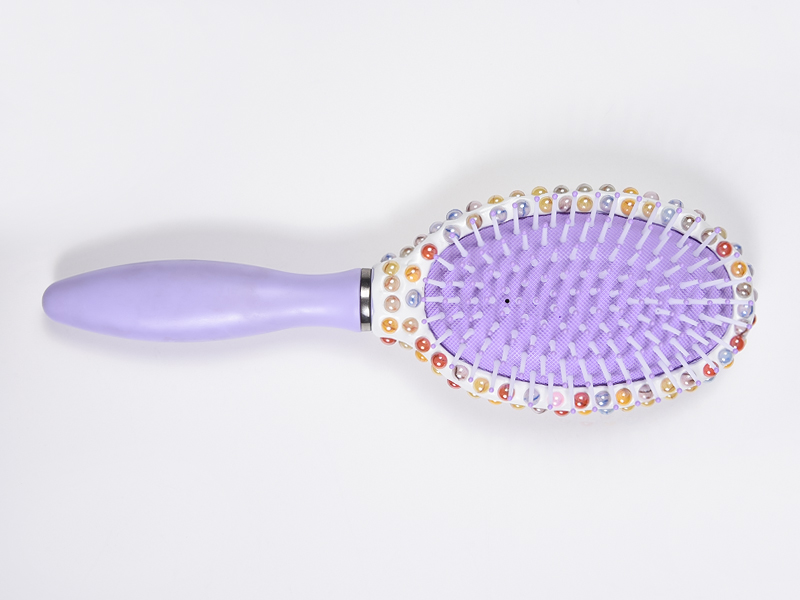 Bijuterii Bling Oval Perie de descurcare pentru păr