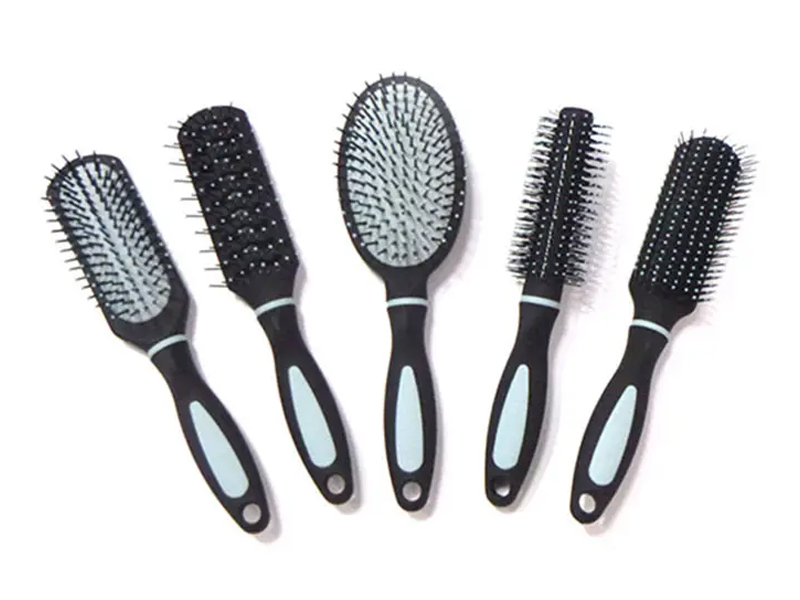 Set de pieptene pentru masaj pentru scalp cu peri tari pentru descurcarea cu maner din plastic