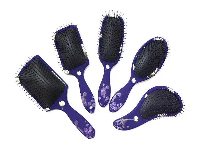 Perie din plastic pentru extensii de păr pentru descurcarea părului