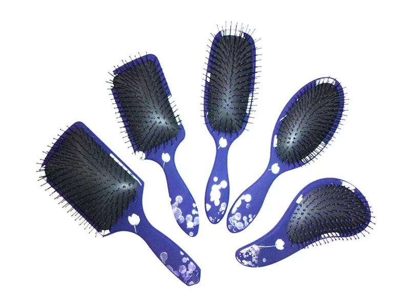 Perie din plastic pentru extensii de păr pentru descurcarea părului