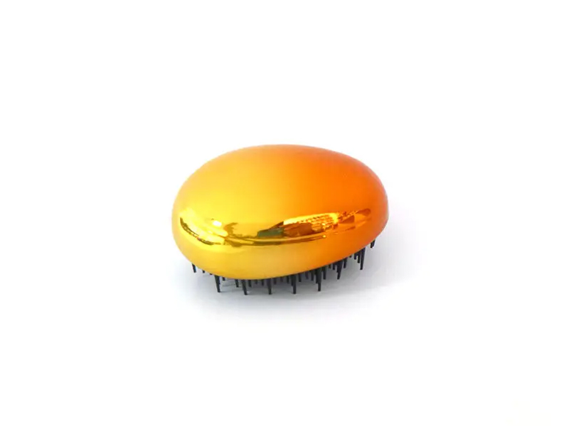 Mini perie de păr pentru dezlipire galvanizată în formă de ou