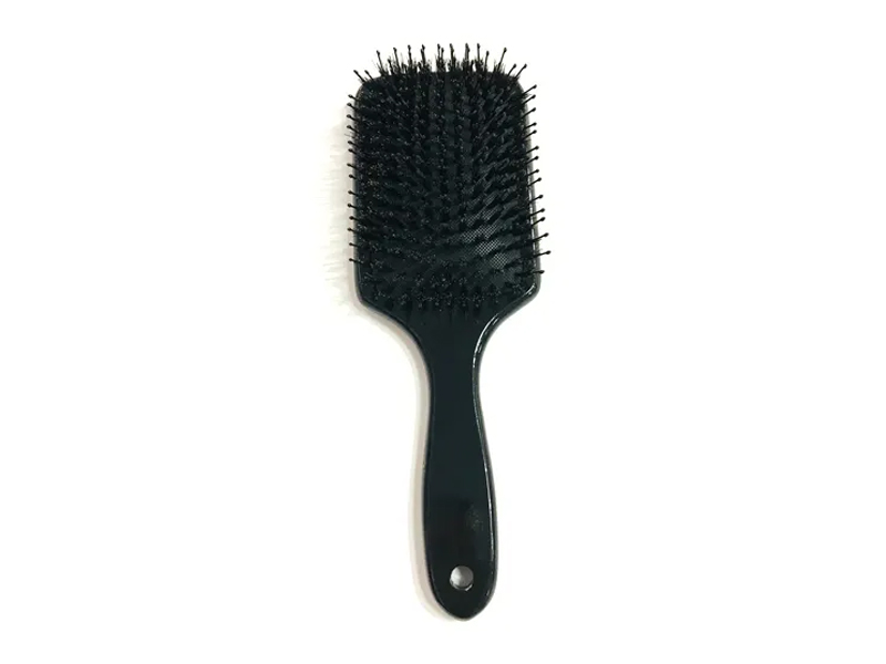 Masaj cu peri de mistret Perie de par din bambus cu paleta de lemn pentru detangler