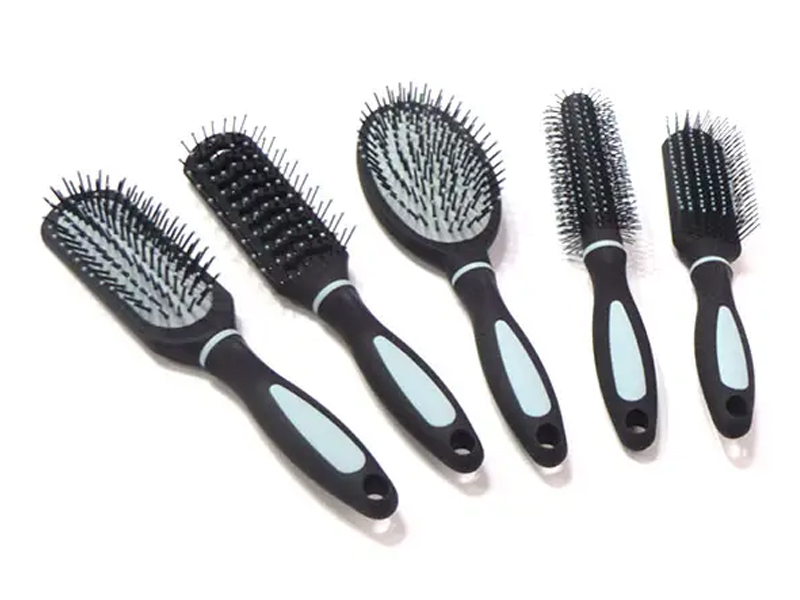 Set de pieptene pentru masaj pentru scalp cu peri tari pentru descurcarea cu maner din plastic