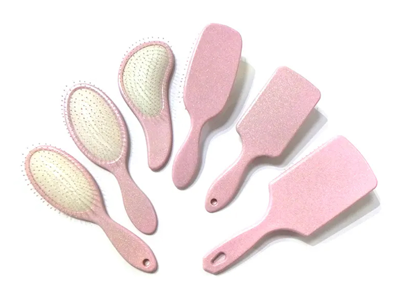 Perie de păr Fancy Paddle din plastic roz