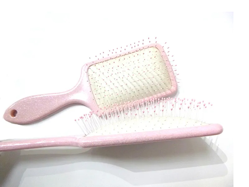 Perie de păr Fancy Paddle din plastic roz