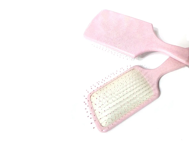 Perie de păr Fancy Paddle din plastic roz