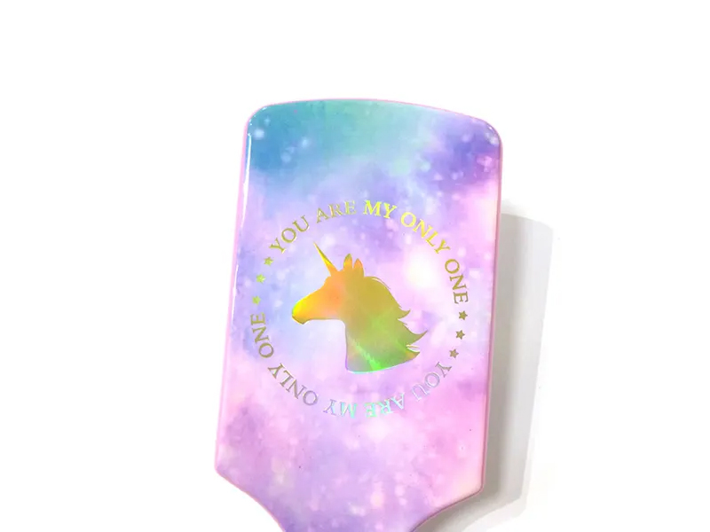 Sparkle Unicorns Perie de păr colorată din plastic