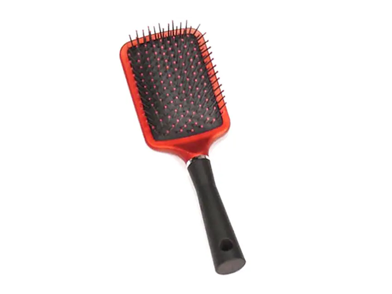 Set perie de păr din plastic cu acoperire cu cauciuc și ventilație