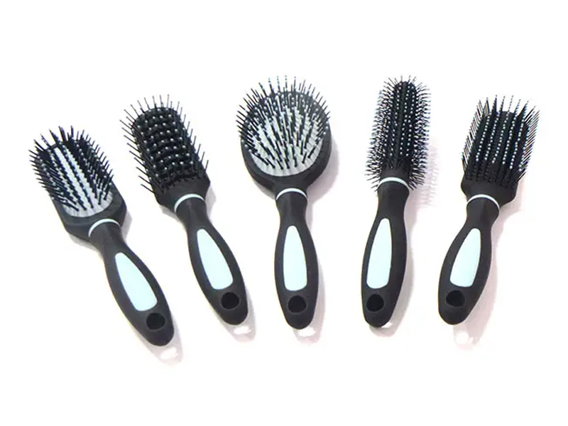 Set de pieptene pentru masaj pentru scalp cu peri tari pentru descurcarea cu maner din plastic