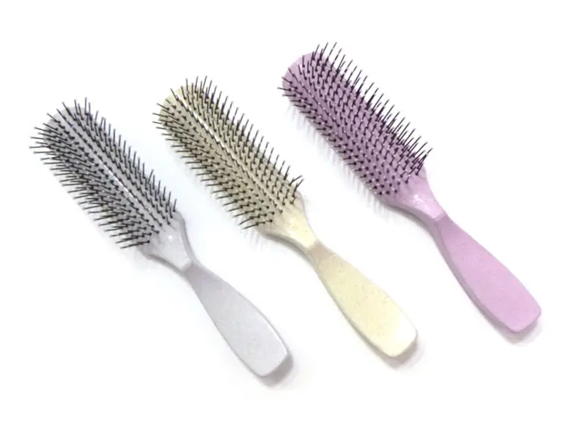 Perie de păr colorată de plastic pentru descurcarea