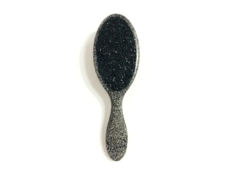 Bijuterii Bling Ovală Perie de păr din plastic cu mâner