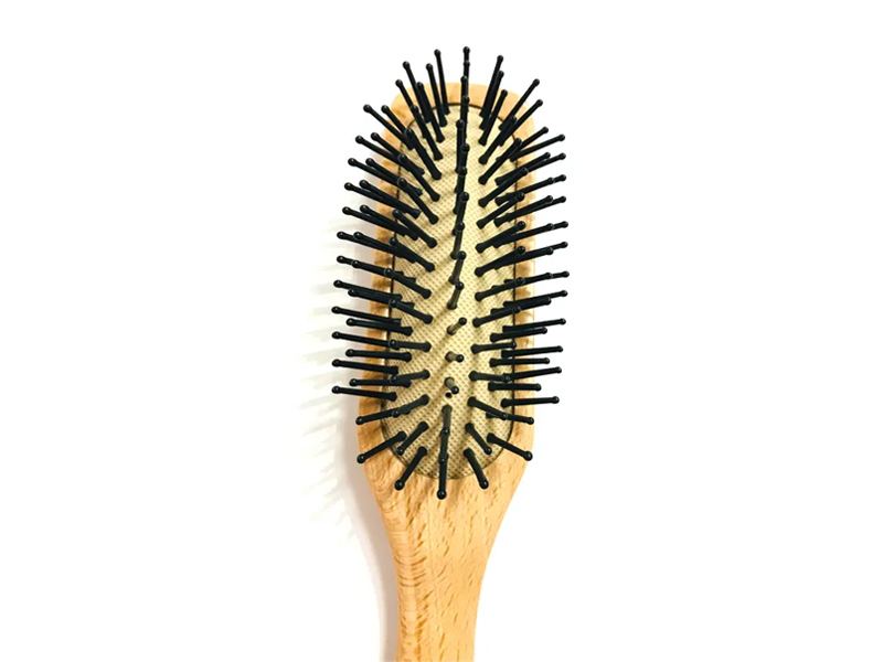 Perie de păr din lemn natural
