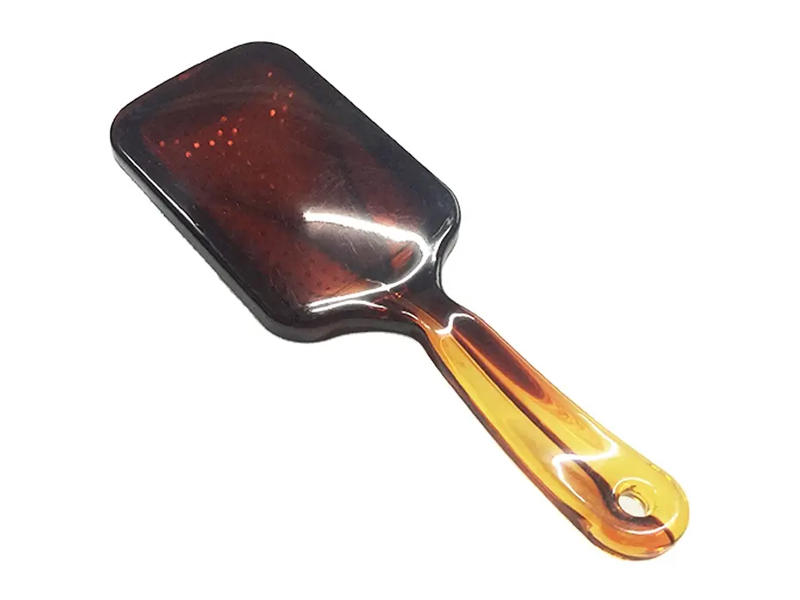 Perie de păr Amber Color Paddle cu ace metalice