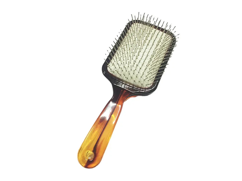 Perie de păr Amber Color Paddle cu ace metalice